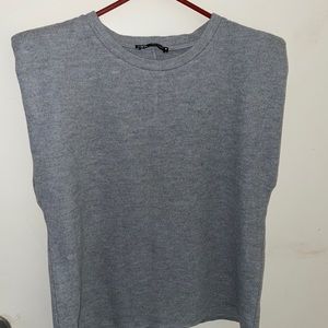 Zara Grey padded top size small